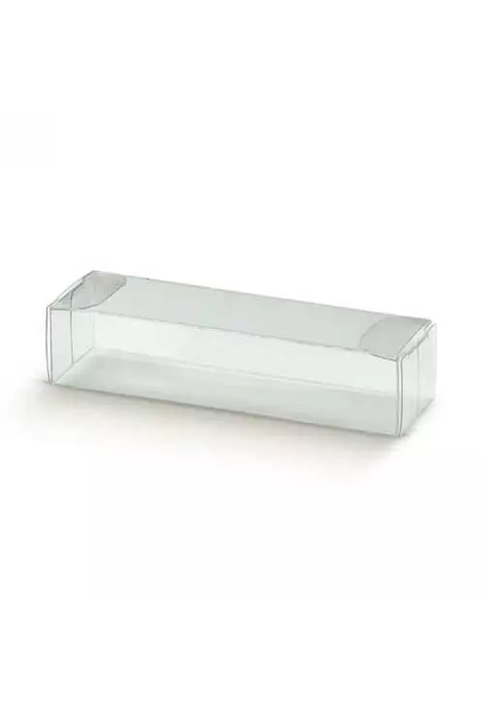 Transparant Kadodoosje Rechthoekig Plastic 9x3x2cm.10stuks