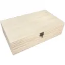 Wijnkist 2 Fles Scharnierkistje 34x18.2x10.1cm 1stuks