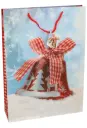 Kersttasjes Jumbo Christmas Clock 33x10x45.5cm 12 stuks