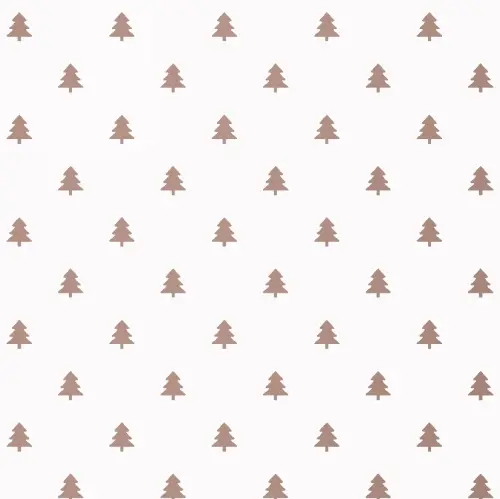Kerstpapier trees Rose goud  70cm x 200meter
