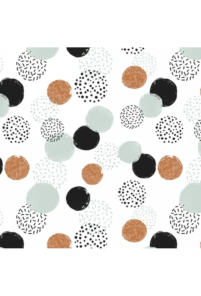 Kerstpapier dots are magical mint 60cm x 200meter