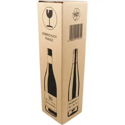 [K777420] Wijnverzenddoos 1 fles Voor Geschenkdoos 10.5x10.5x42cm 20stuks