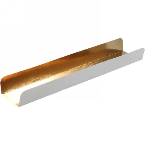 [K777425] Kartonnen Bodem Staafinterieur Goud 28.5x5x3cm + PET 250 stuks