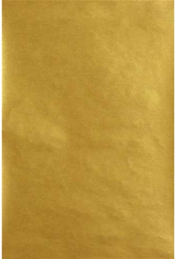 [1203065 40] Kerstpapier Bruin Kraft Uni Goud 40cm x 250meter