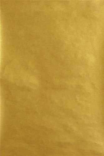 [1203065 40] Kerstpapier Bruin Kraft Uni Goud 40cm x 250meter